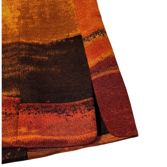 EllenTracy Silk & Wool Open Blazer  Sz 8 VTG 90s All Seasons Serengeti Sunset - Picture 7 of 12